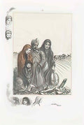Theophile Steinlen sur les ruines de la maison 1917 jc 188 5905 Art A4 Photo Print