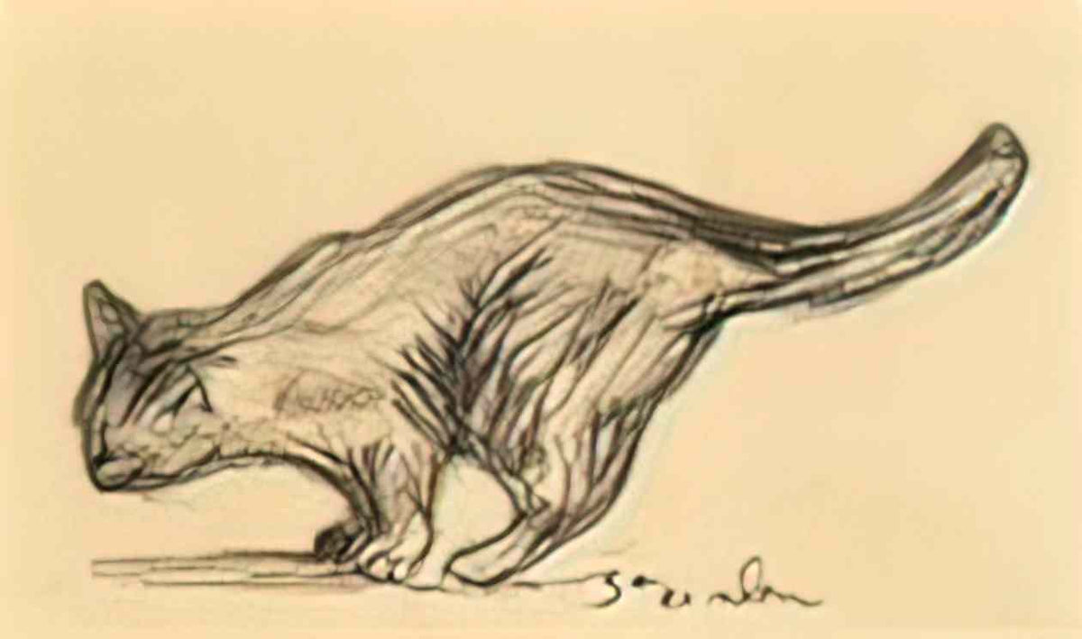 Theophile Steinlen the cat Art A4 Photo Print