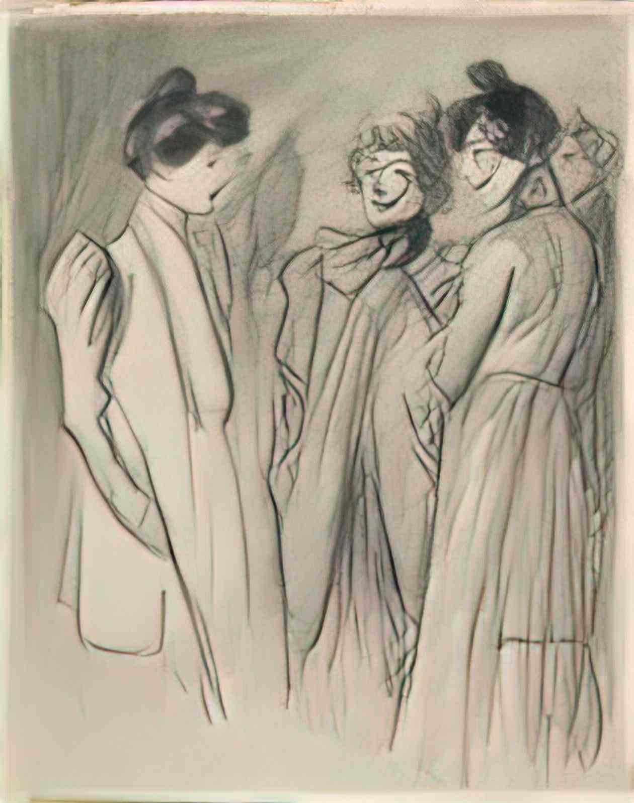 Theophile Steinlen three women 1 Art A4 Photo Print