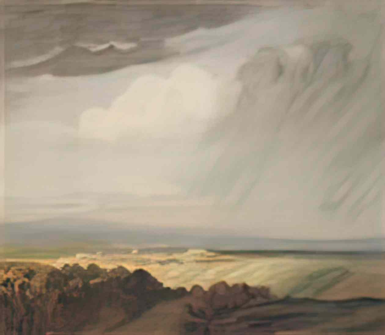 Theophile Steinlen thunderstorms over the valley 1895 Art A4 Photo Print