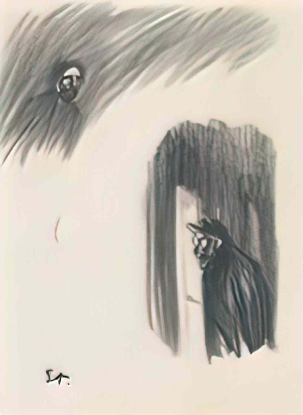 Theophile Steinlen two men Art A4 Photo Print