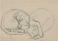 Theophile Steinlen two sleeping cats deux chats endormis Art A4 Photo Print