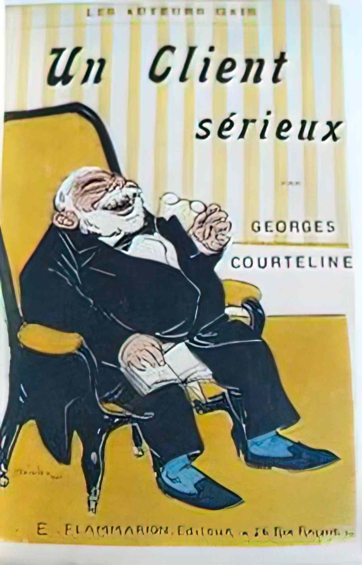 Theophile Steinlen un client serieux 1897 Art A4 Photo Print