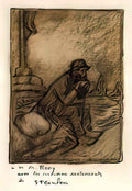 Theophile Steinlen un vieux 1911 Art A4 Photo Print