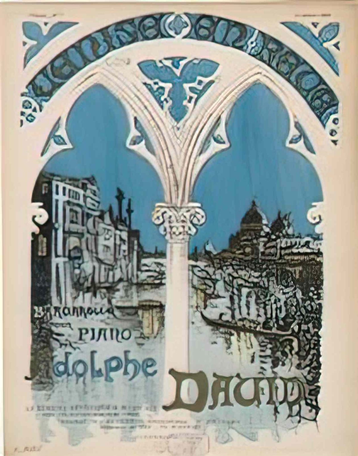 Theophile Steinlen venise en reve 1889 Art A4 Photo Print