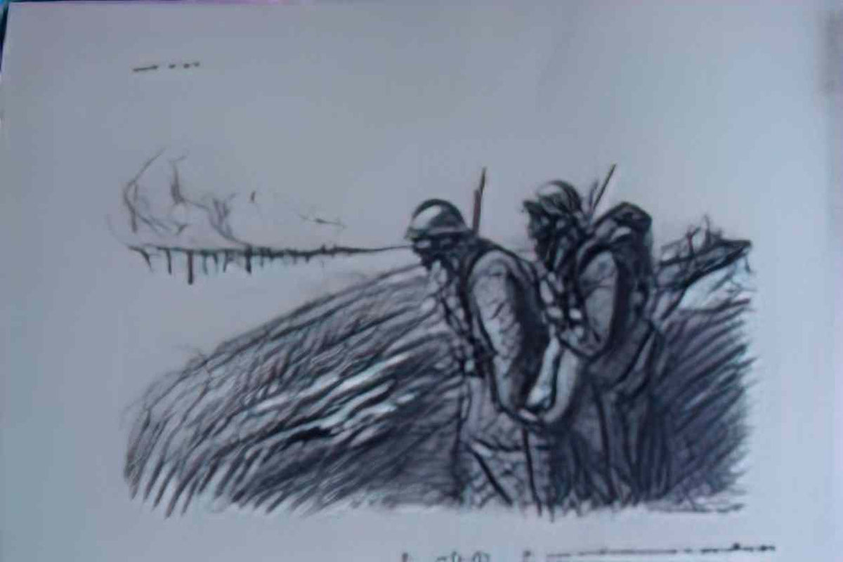Theophile Steinlen vent d est 1916 Art A4 Photo Print