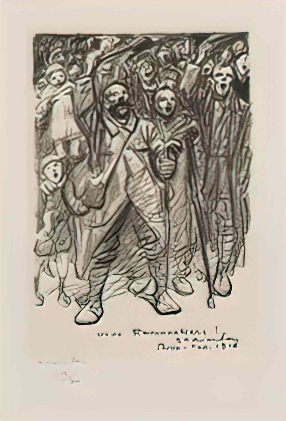 Theophile Steinlen vive raemaekers 1916 Art A4 Photo Print
