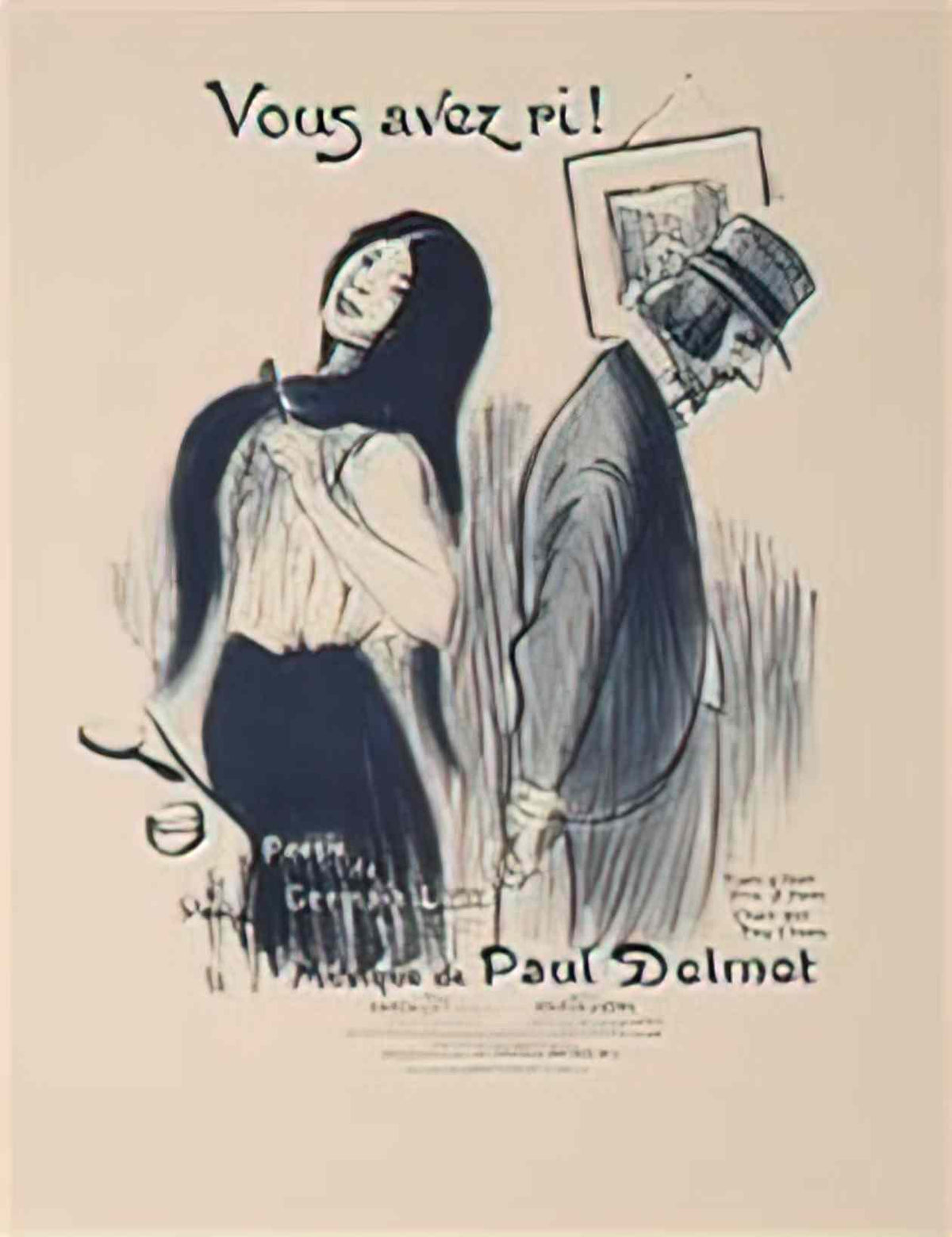 Theophile Steinlen vous avez ri 1899 Art A4 Photo Print