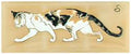 Theophile Steinlen walking cat Art A4 Photo Print