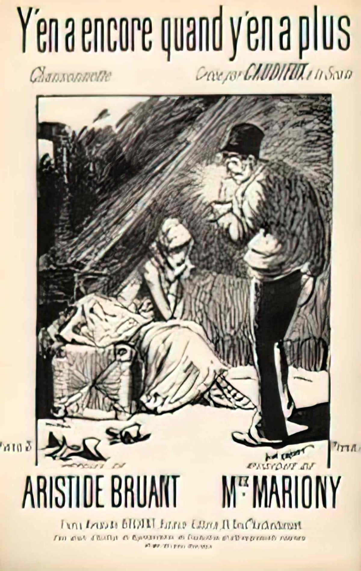 Theophile Steinlen y en a encore quand y en a plus 1889 Art A4 Photo Print