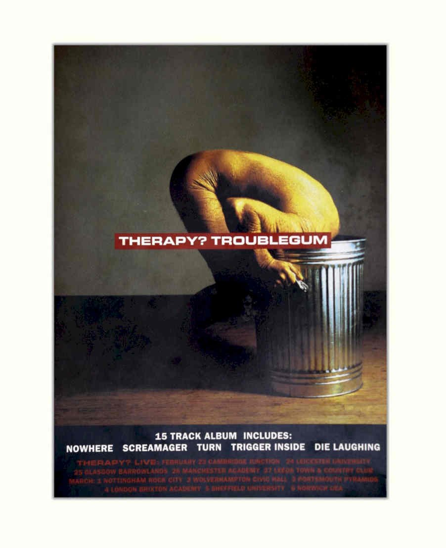 Therapy Troublegum Bucket Vintage Retro Advert Poster A4 Photo Print