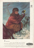 Thermos Soldier Discovery 1950s Vintage Retro Advert Poster