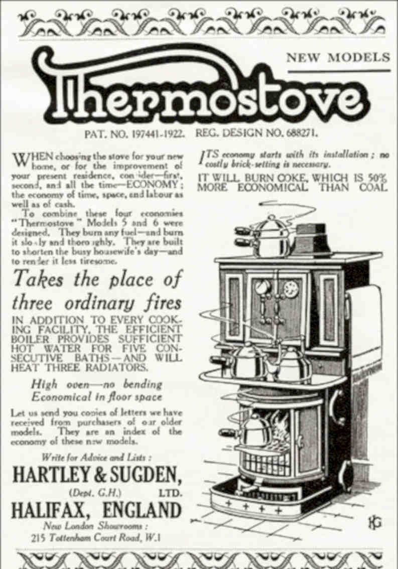 Thermostove Range Cooker Vintage Retro Advert Poster A4 Photo Print