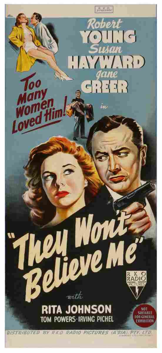  They Wont Believe Me 03 film star poster A4 Photo Print