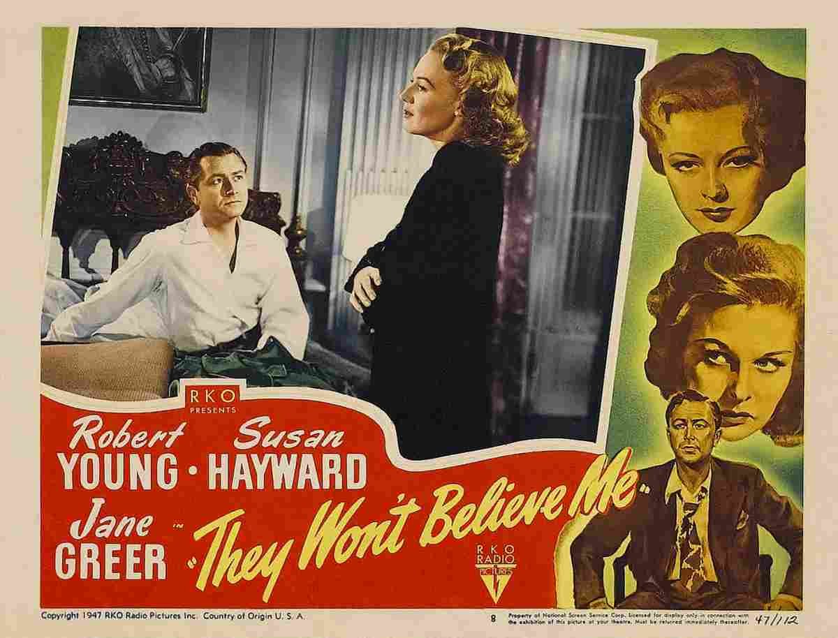  They Wont Believe Me 07 film star poster A4 Photo Print