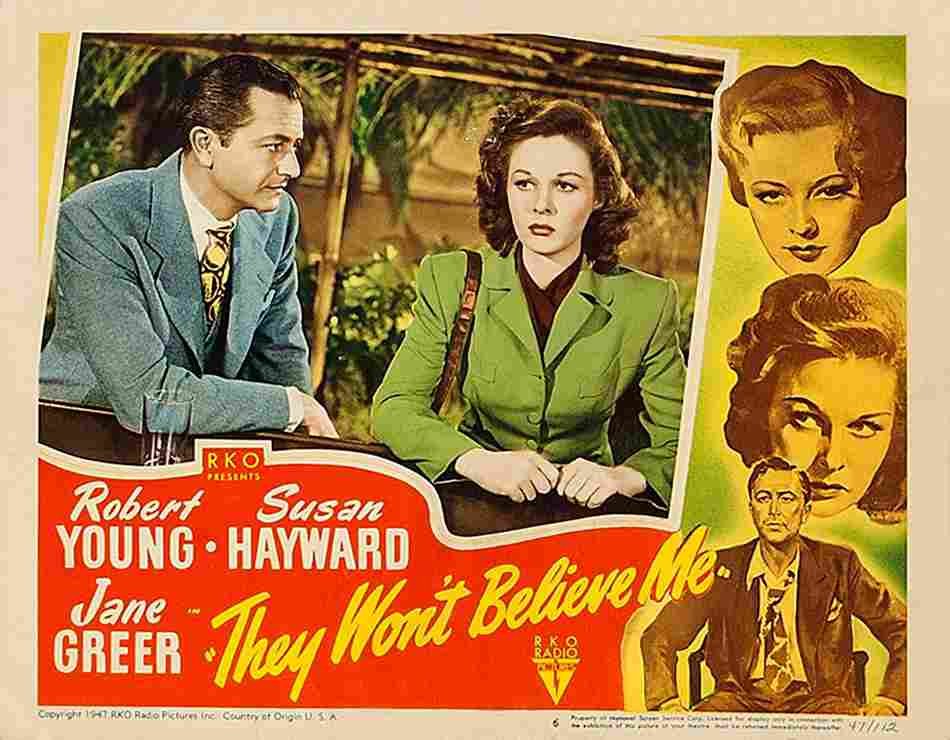  They Wont Believe Me 09 film star poster A4 Photo Print
