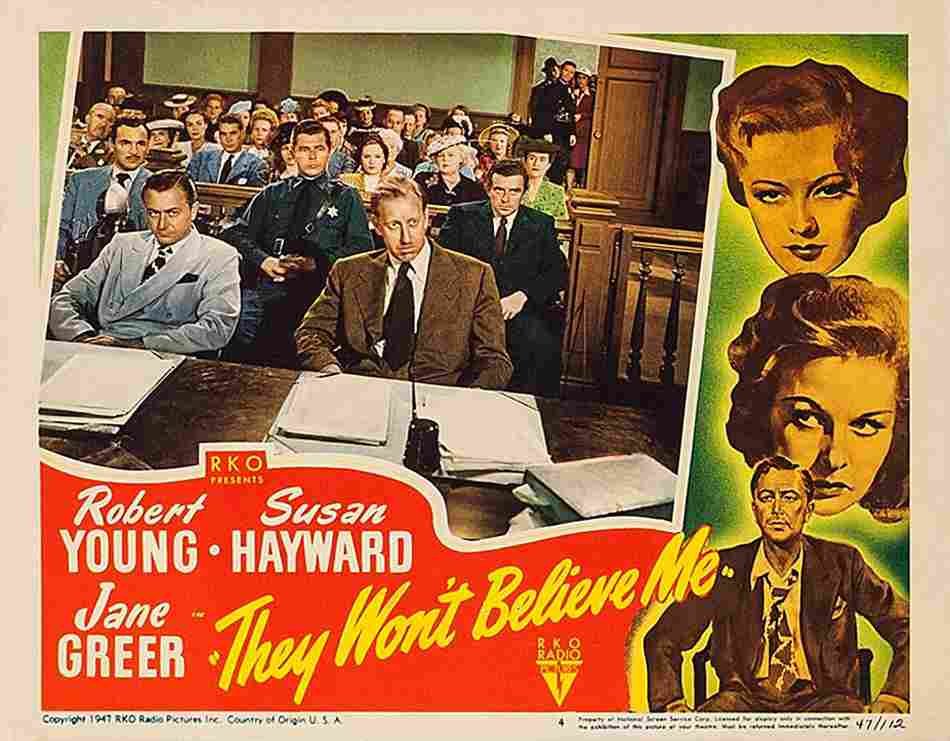  They Wont Believe Me 10 film star poster A4 Photo Print