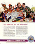 Thieves Asbestos Limited 1940s Vintage Retro Advert Poster