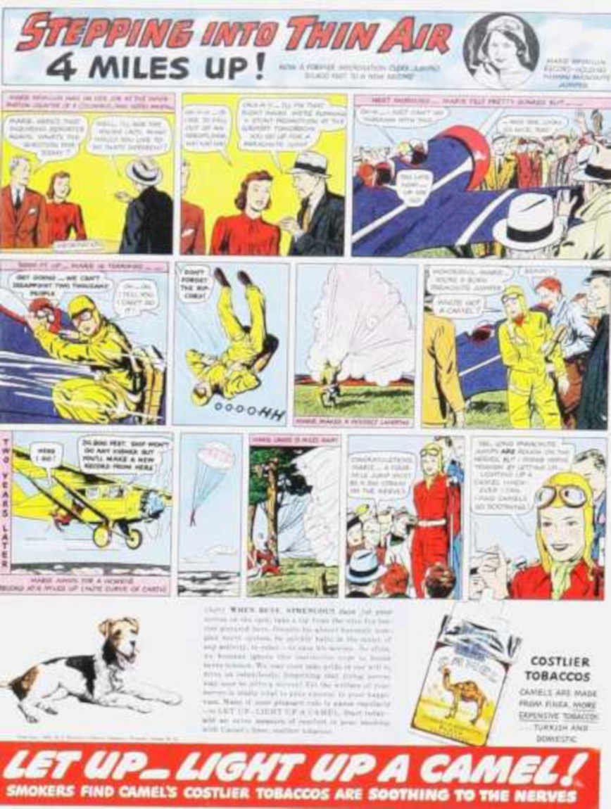 Thin Air Pilots Vintage Retro Advert Ads A4 Photo Print