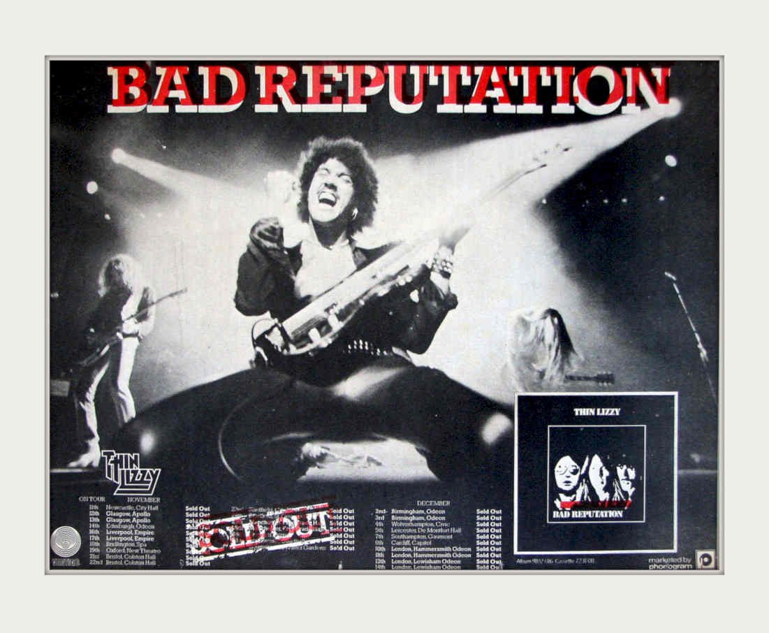 Thin Lizzy Bad Vintage Retro Advert Poster A4 Photo Print 3
