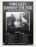 Thin Lizzy Fox Vintage Retro Advert Poster A4 Photo Print