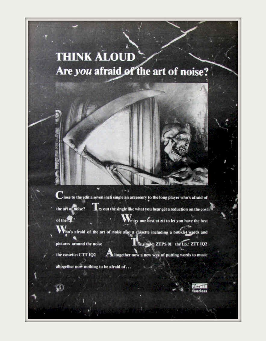 Think Aloud Noise Vintage Retro Advert Poster A4 Photo Print