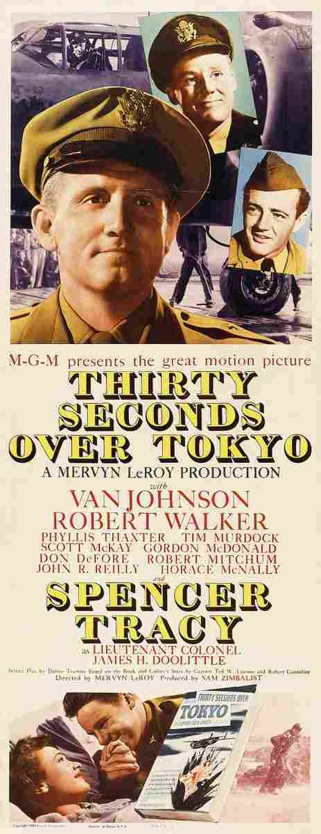  Thirty Seconds Over Tokyo 01 film star poster A4 Photo Print