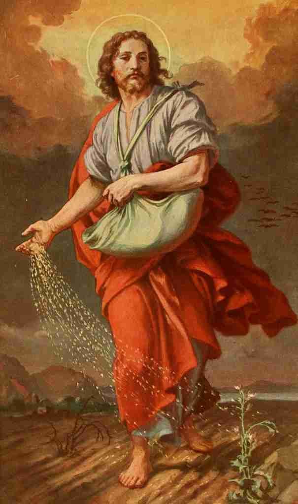 Thoma Leonhard Christliche Kunst 10 1913 Divine seed sower A4 Photo Print