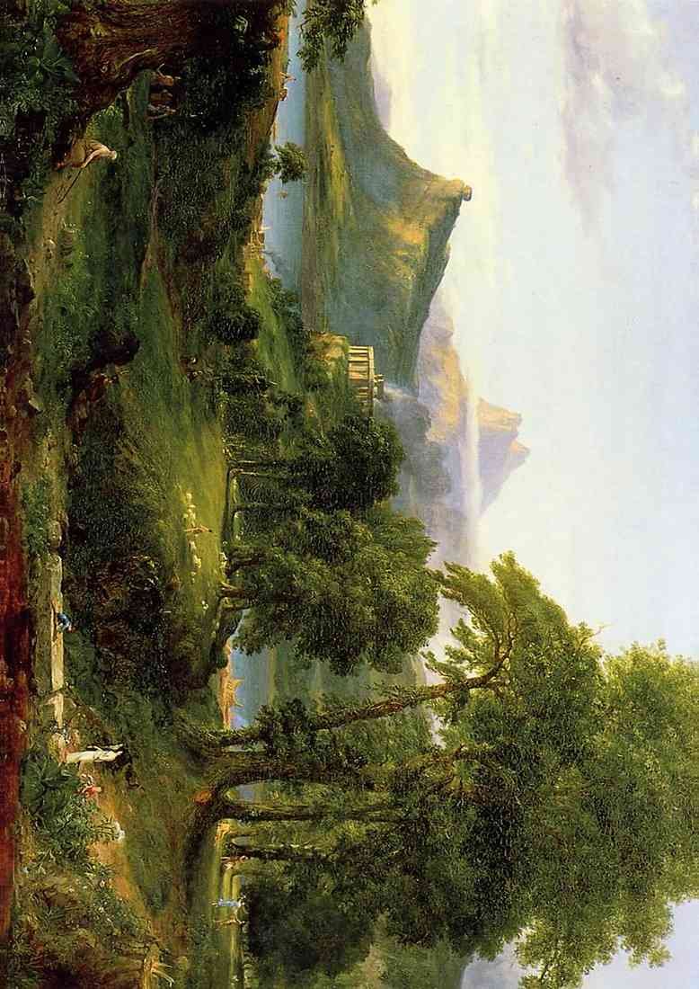 Thomas Cole The Course of Empire The Pastoral or Arcadian State 1834 A4 Photo Print