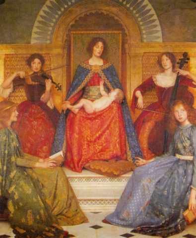 Thomas Cooper Gotch Holymotherhood A4 Photo Print