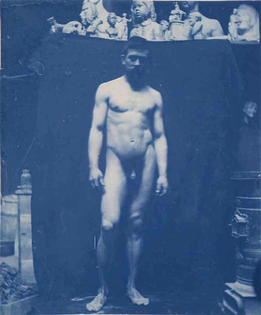 Thomas Eakins standing nude samuel murray A4 Photo Print