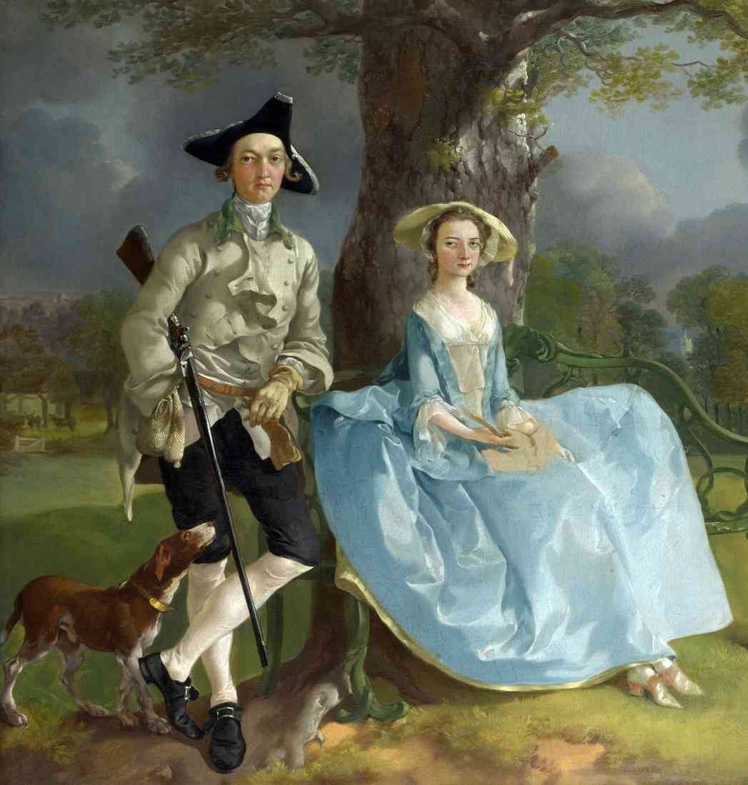 Thomas Gainsborough Mr and Mrs Andrews CROP A4 Photo Print