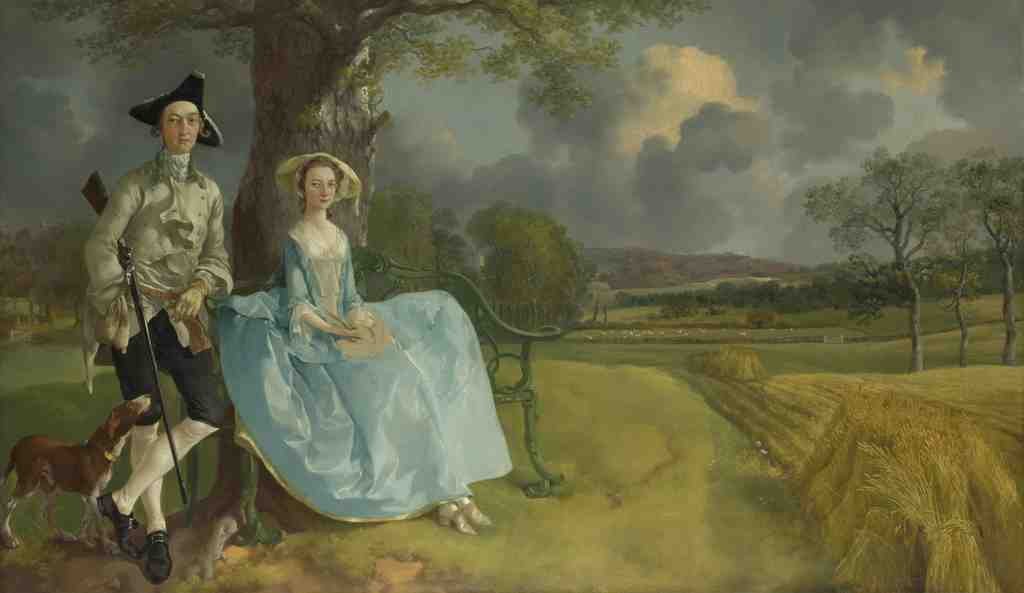 Thomas Gainsborough Mr and Mrs Andrews A4 Photo Print