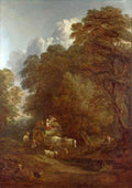 Thomas Gainsborough The Market Cart stretched A4 Photo Print
