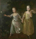Thomas Gainsborough The Painter'S Daughters Chasing A Butterfly A4 Photo Print