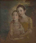 Thomas Gainsborough The Painter'S Daughters With A Cat A4 Photo Print