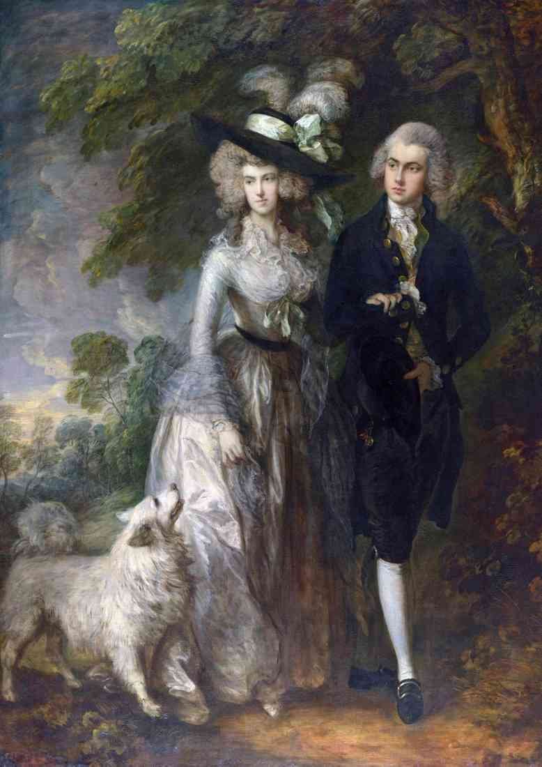 Thomas Gainsborough gainsbo6 mr and mrs william hallett the morning walk 2021 A4 Photo Print