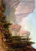 Thomas Hill scene of yosemite bridalveil fall A4 Photo Print