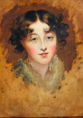 Thomas Lawrence head of a lady Art A4 Photo Print