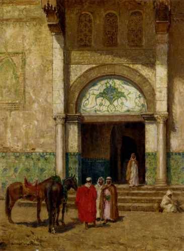 Thomas Millar Addison A Rest Outside A Mosque A4 Photo Print