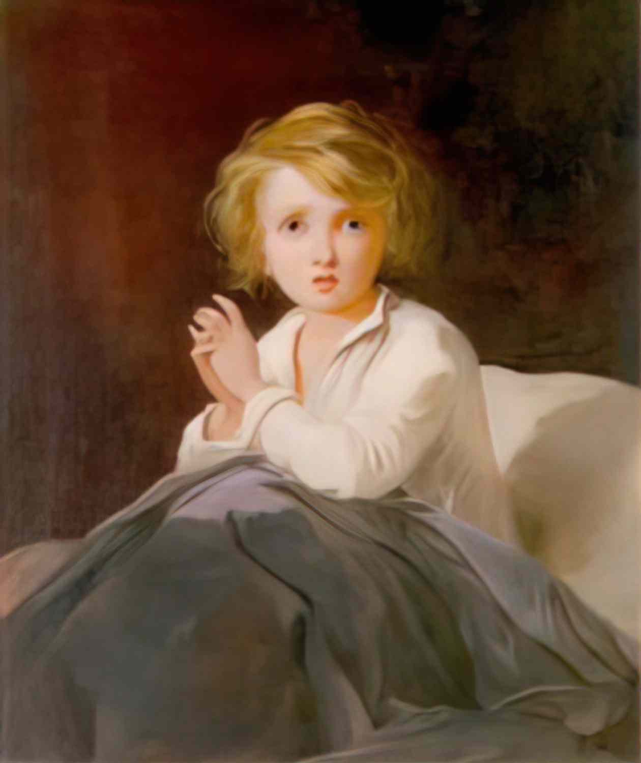 Thomas Sully child in bed 1854 Art A4 Photo Print