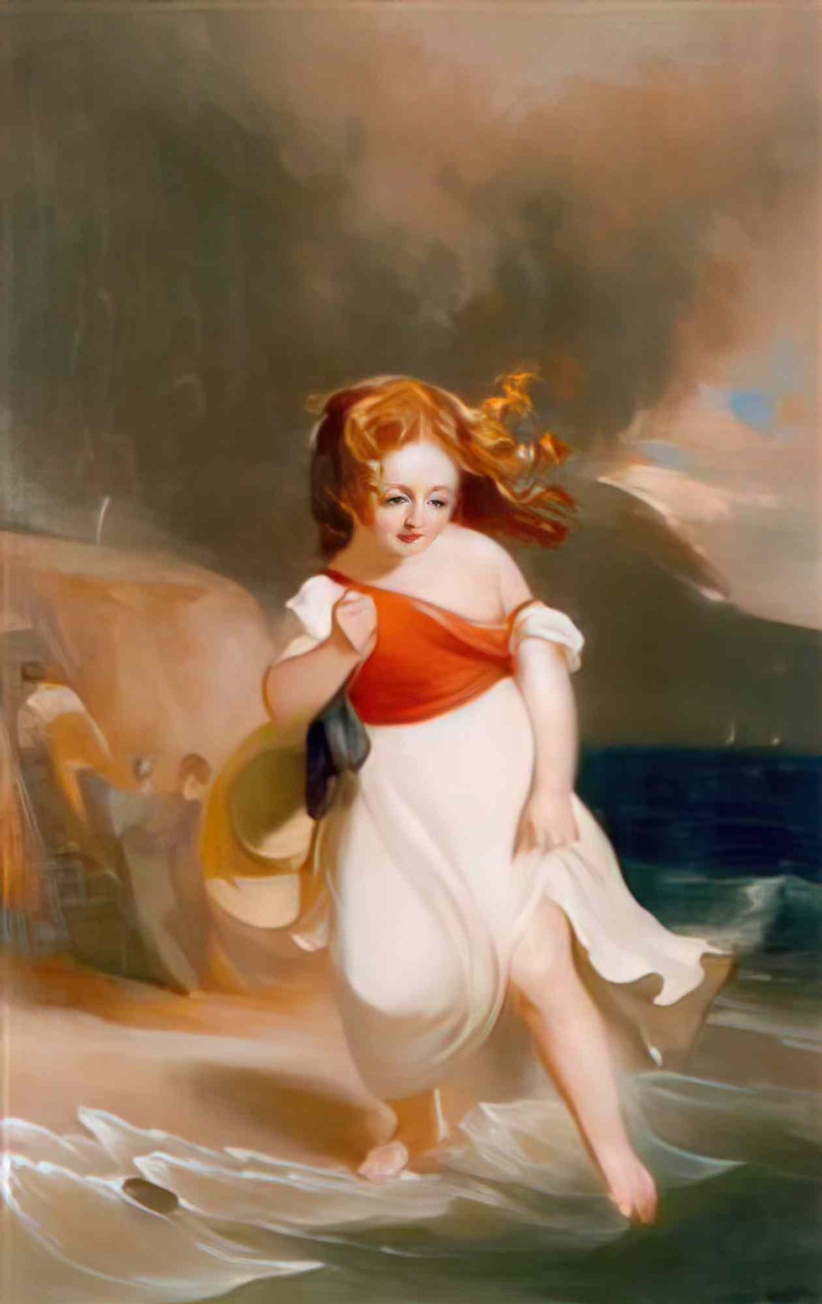 Thomas Sully child on the sea side 1828 Art A4 Photo Print