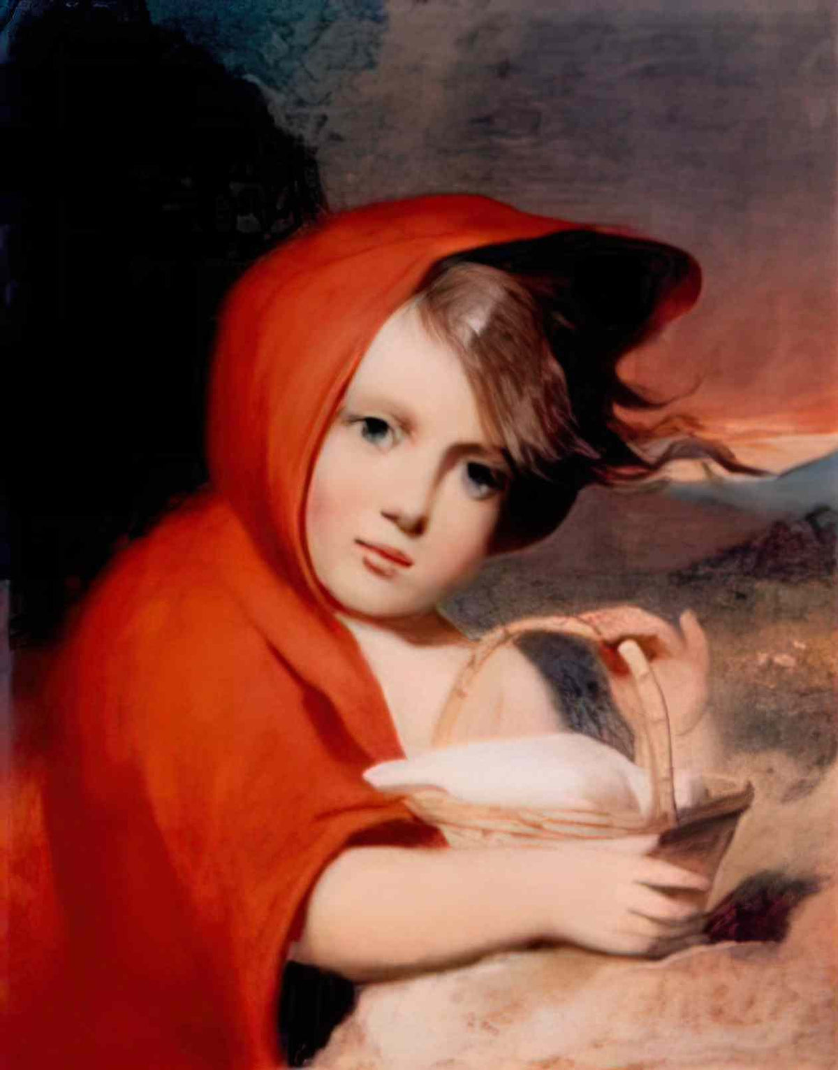 Thomas Sully little red riding hood 1864 Art A4 Photo Print
