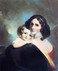 Thomas Sully mrs fitzgerald and her daughter matilda Art A4 Photo Print