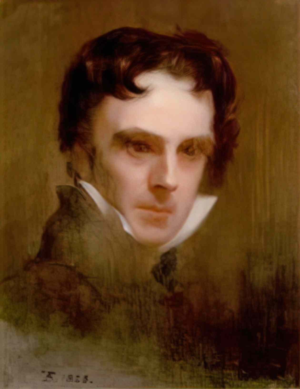 Thomas Sully self portrait 1828 Art A4 Photo Print