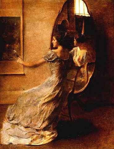 ThomasDewing BeforeAMirror 1910Large A4 Photo Print