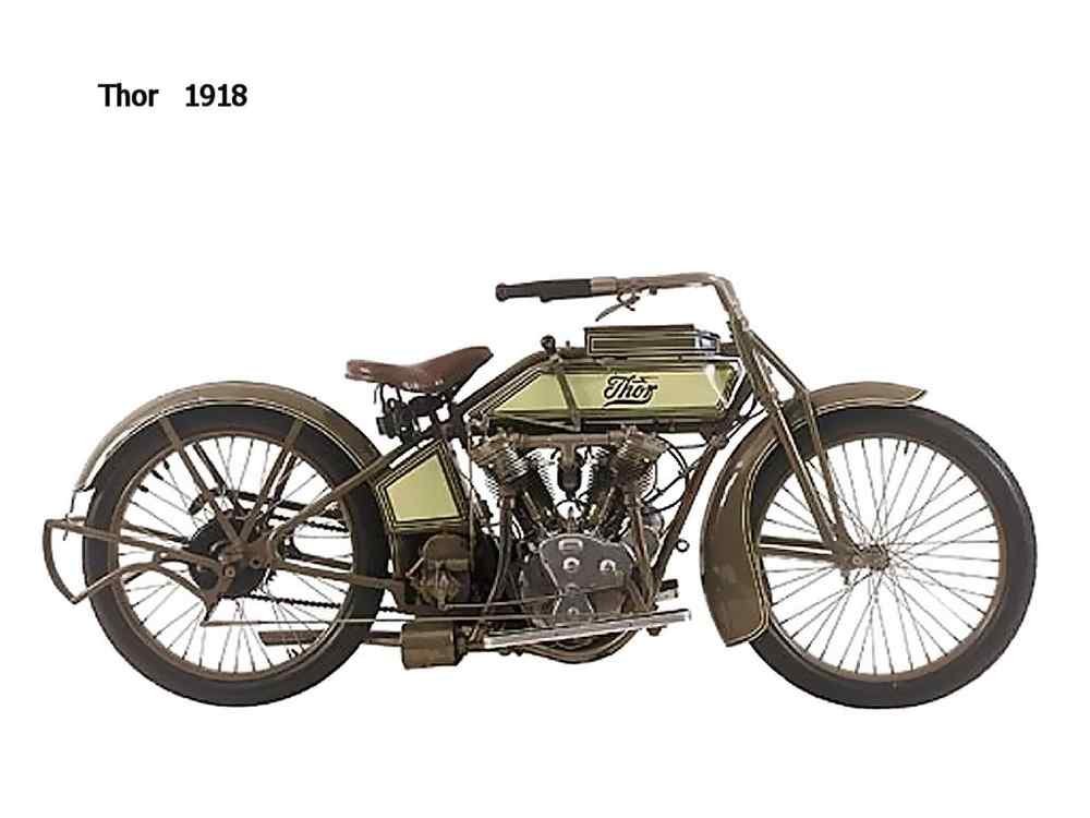 Thor 1918 motorbike A4 Photo Print