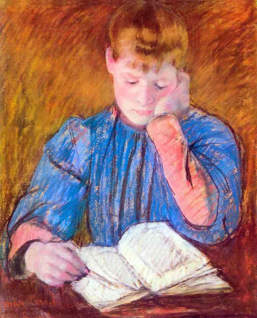 Thoughtful Reader Cassatt Impressionism American A4 Photo Print
