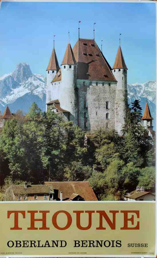 Thoune Vintage Advert A4 Photo Print