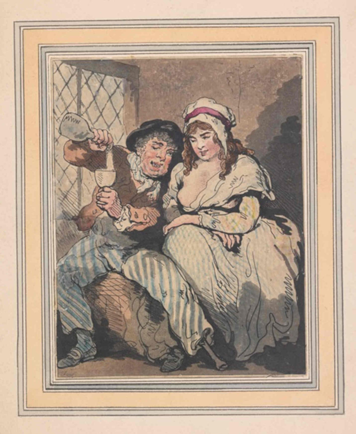 Threatened Marriage Print 2 GB Cartoon Vintage Retro Advert Poster